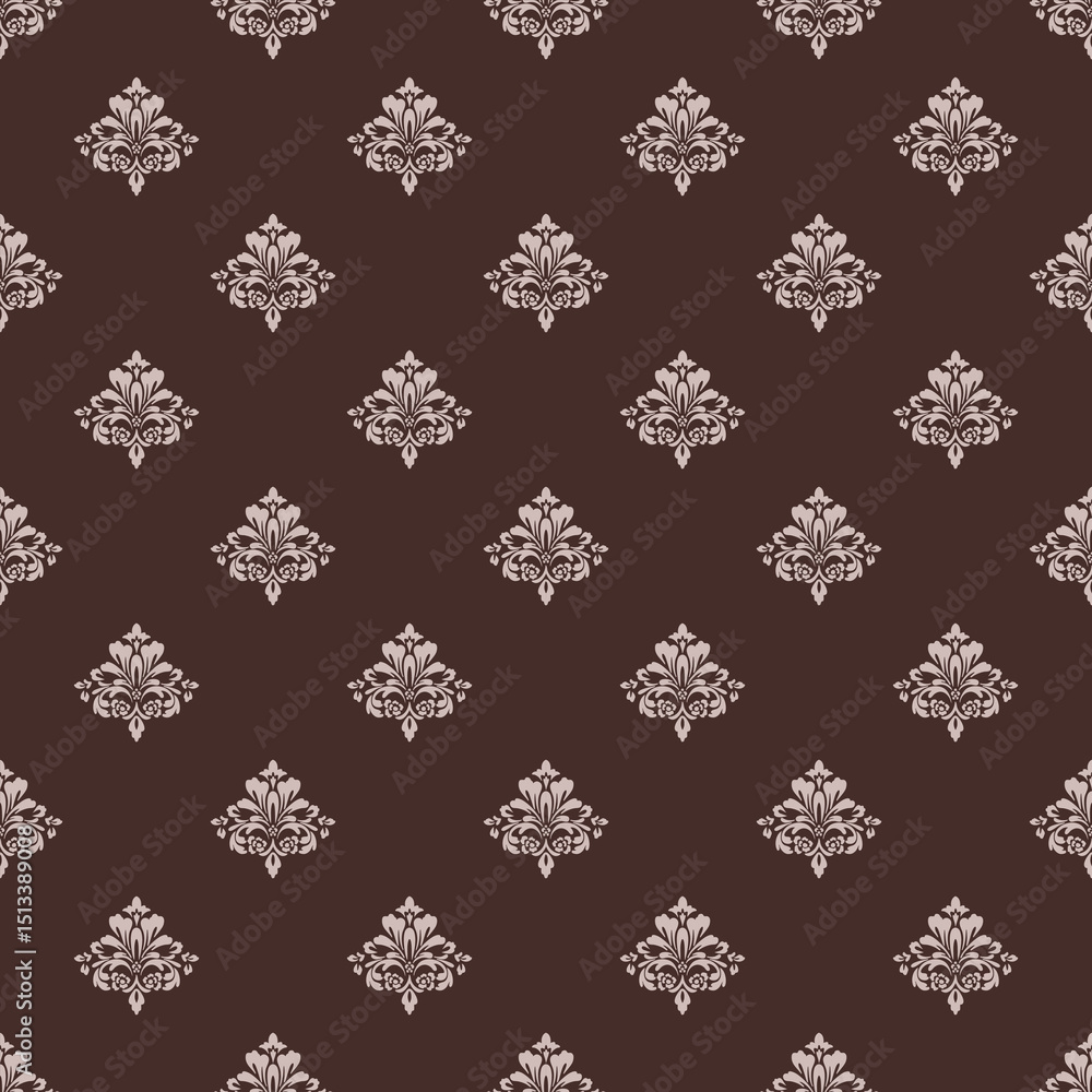 Elegant Damask Seamless Pattern. Vector design for Wallpaper, Fabric, Branding, Packaging, Invitations, Wedding, Home Decor Design Elegant Damask Seamless Pattern. Vector design for Wallpaper, Fabric, Branding, Packaging, Invitations, Wedding, Home Decor Design