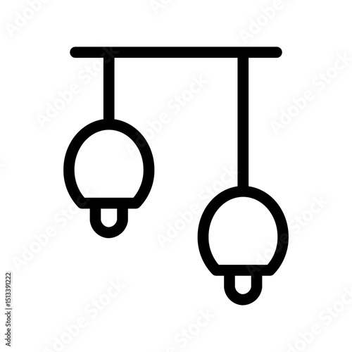 lamp line icon
