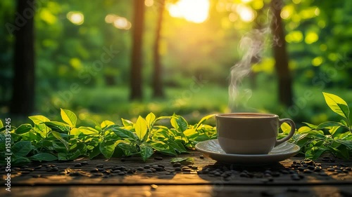 Cup of tea on the grass, A Cup Of Coffee And A Smoke Good Morning At The Office