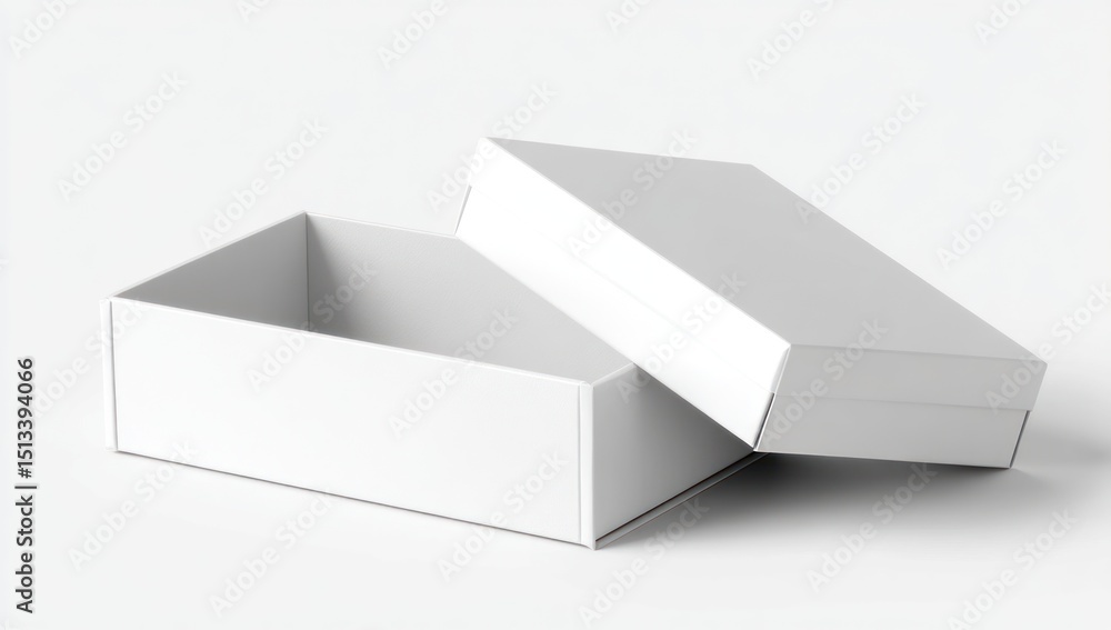 Fototapeta premium Open white box