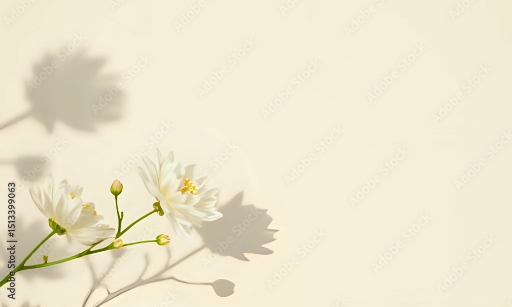 Naklejka premium Flower wallpaper background