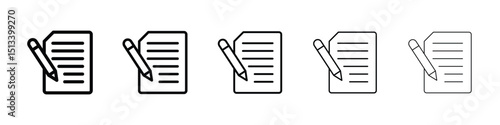 Agreement icon Outline and flat style designs