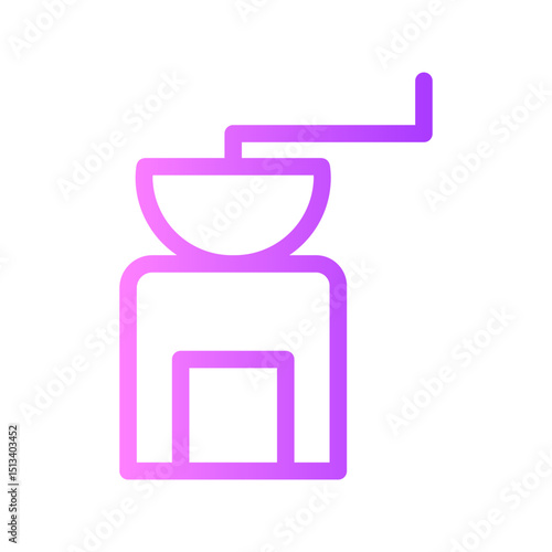 coffee grinder gradient icon