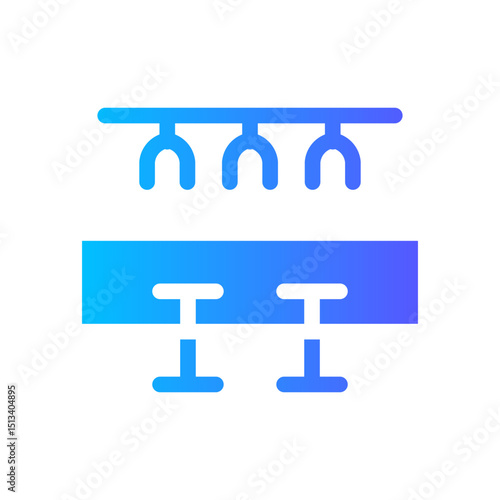 bar counter gradient icon