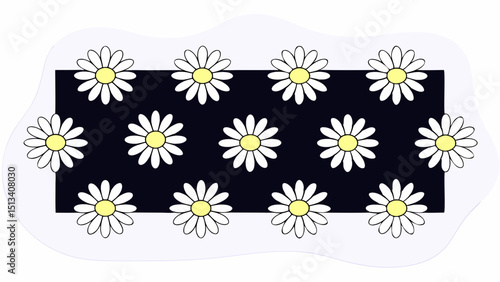 Embrace the beauty of Spring A Delightful Daisy Pattern Design