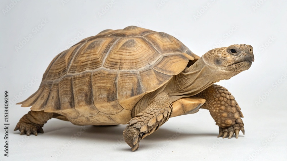 Obraz premium Egyptian Tortoise on studio background