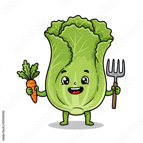 funny cartoon vegetables