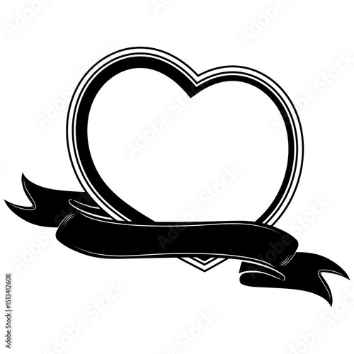 heart with ribbon