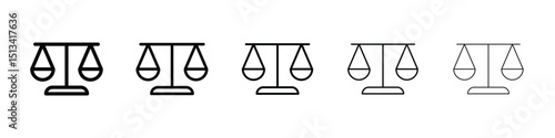 Ethics icon Outline and flat style designs
