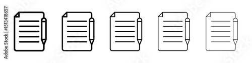 Feedback form icon Outline and flat style designs