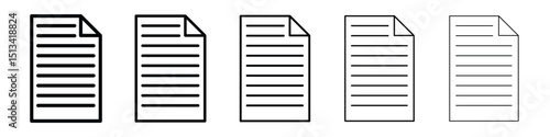 File icon Outline and flat style designs