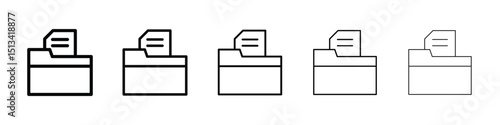 File icon Outline and flat style designs