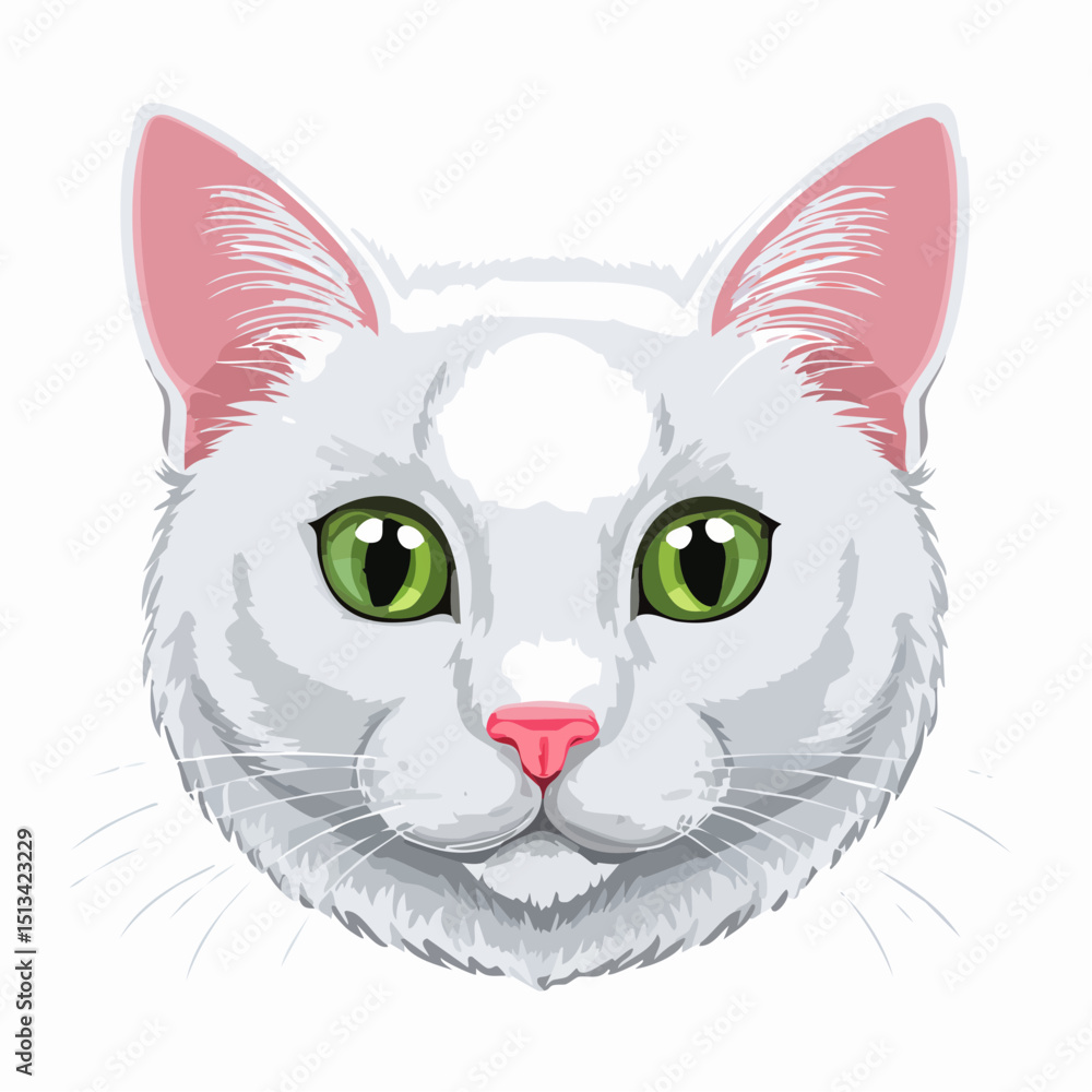 Fototapeta premium vector illustration of a cat