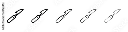 Harpoon icon Outline and flat style designs