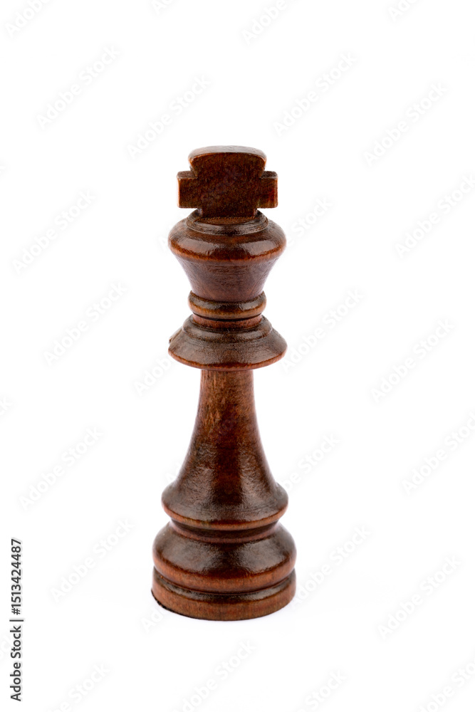 Chess game pieces on white background Chess game pieces on white background