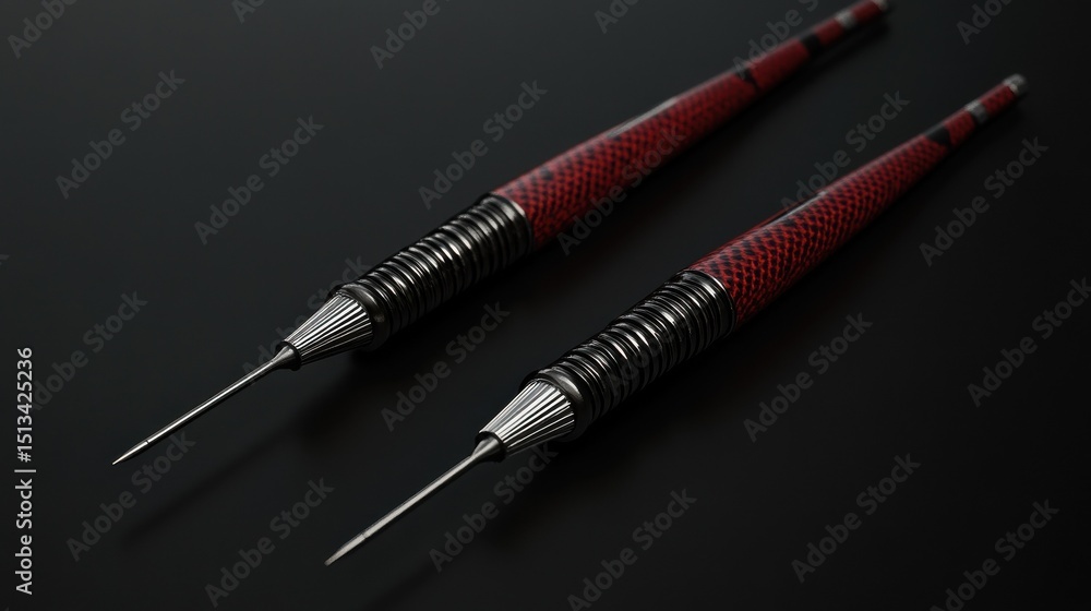 Naklejka premium darts on black background