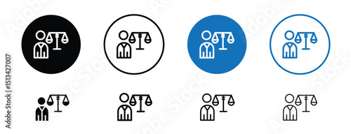 Set of colored pixel perfect Legal advice icon with 1 unexpanded, 1 silhouette,  A law book or gavel symbol representing legal help or counsel. 