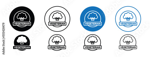 Set of colored pixel perfect Vegetarian food diet icon with 1 unexpanded, 1 silhouette,  A plate with vegetables icon representing vegetarian meals or diets. 