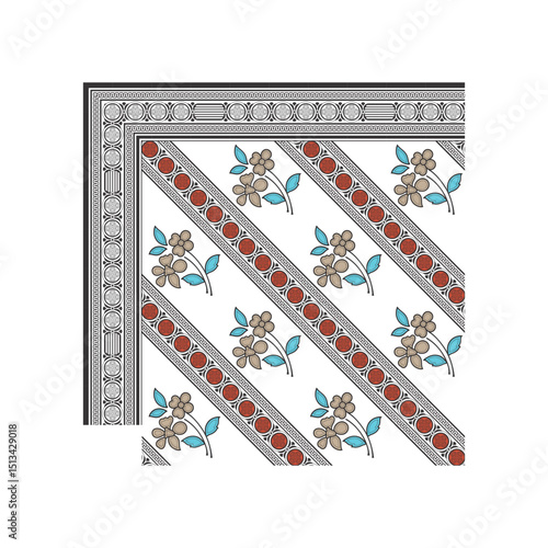 bedsheet design digital art use hand work and digital printing