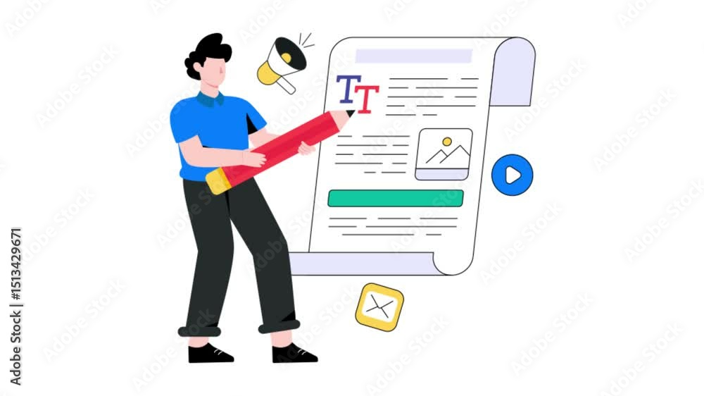 Finance App 2D Flat Animation. Finance App 2D Flat Animation.