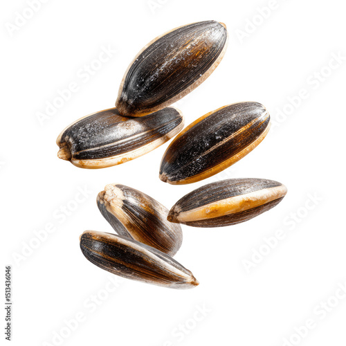 Wallpaper Mural  Sunflower Seeds with Gravity Effect on Transparent Background

 Torontodigital.ca