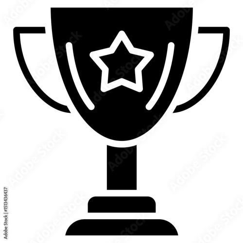 Trophy glyph icon
