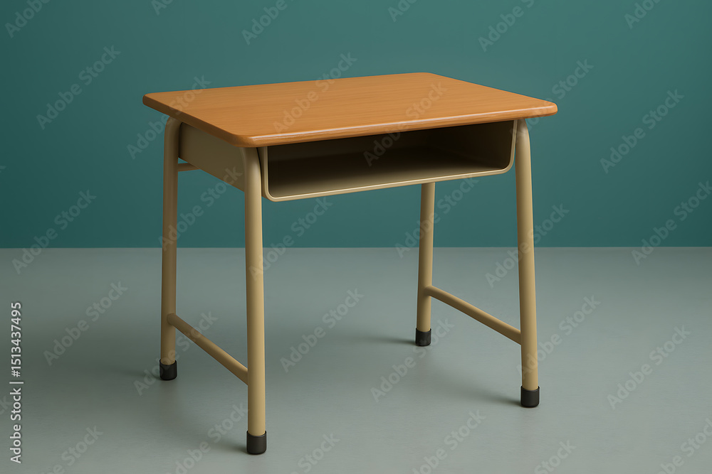 Fototapeta premium school desk isolated on white
