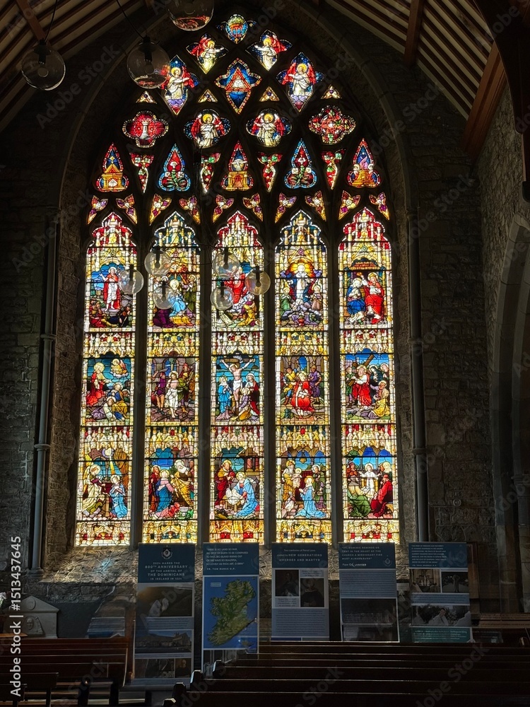 Obraz premium stained glass window