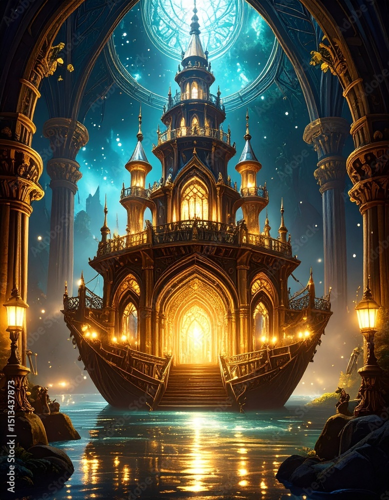 Fototapeta premium ship in the sea