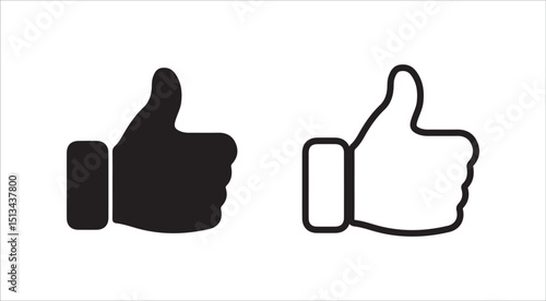 thumbs up and down