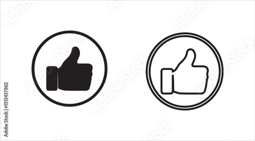 thumb up and down buttons