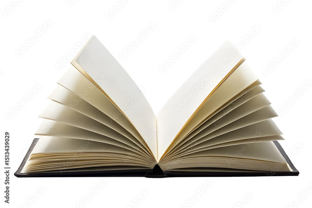 Fototapeta premium Open Book, Blank Pages, New Beginnings, Potential, Knowledge