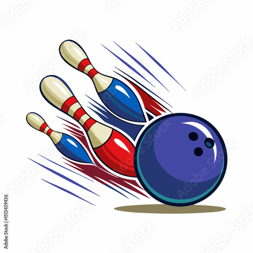 National Bowling Day Vector Illustration Design