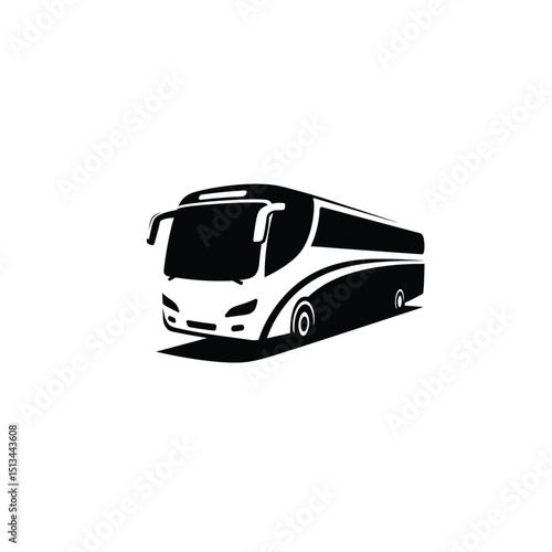 bus isolated on white background