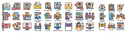 Celebrating fan appreciation with social media art and design elements