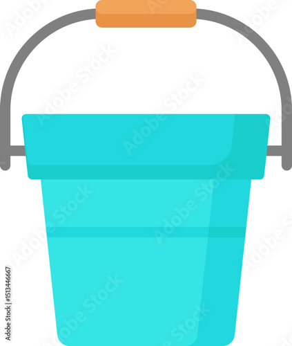 bucket illustration on a white background       