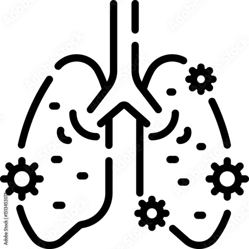 infected illustration on a white background       