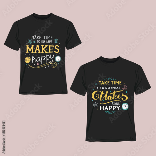 T-Shirt Design Mockup – Fashion Apparel Vector Template