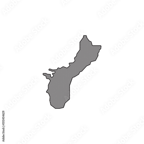 Guam map design vector illustration