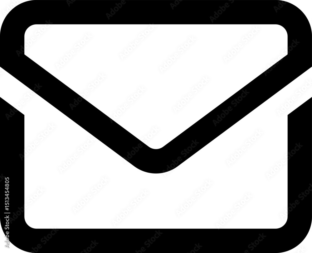mail inbox app illustration on a white background mail inbox app illustration on a white background