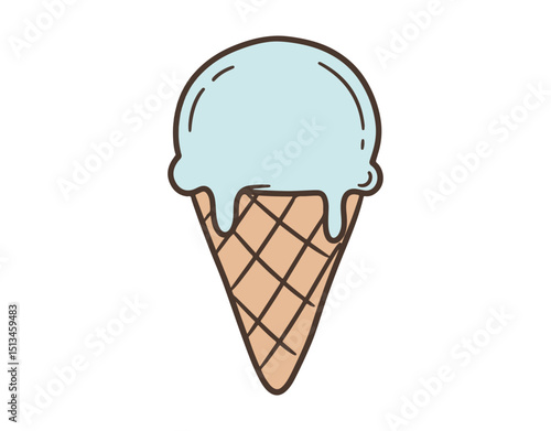 Ice cream doodle graphic
