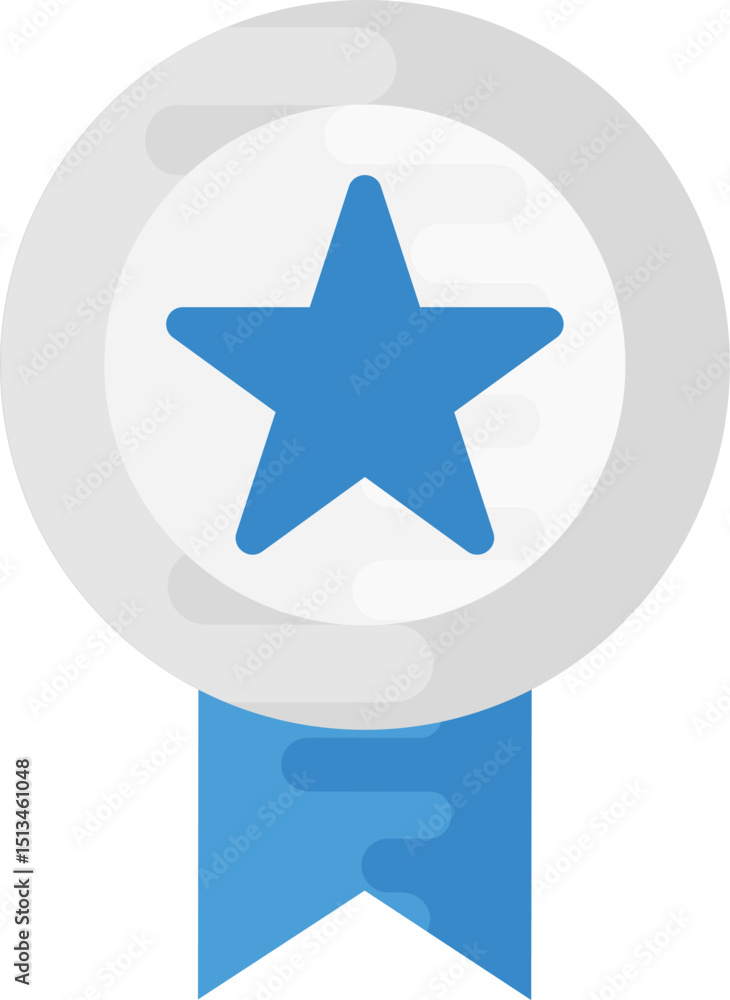 silver-medal-1 illustration on a white background silver-medal-1 illustration on a white background