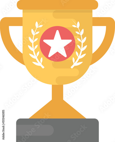 trophy-14 illustration on a white background   