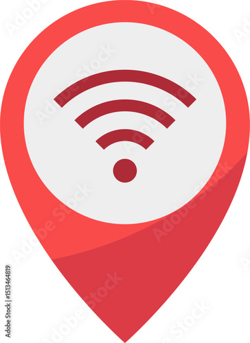 wifi illustration on a white background   