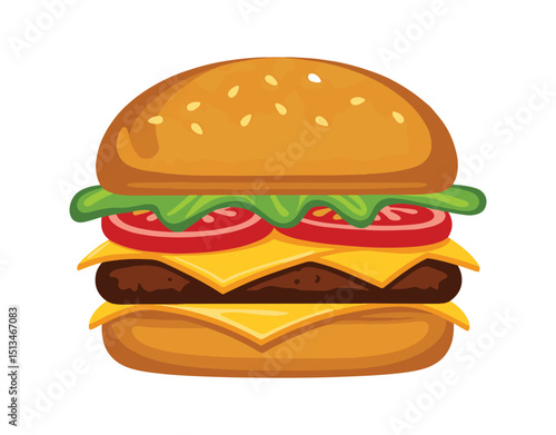 Burger shop logo template
