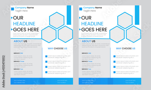 Corporate business Flyer Design set, advert, publication, and vector template design