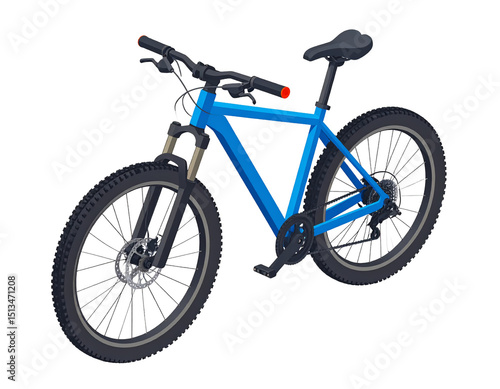 Isometric Icon of Mountain Bike