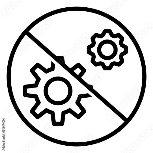 No gear icon 