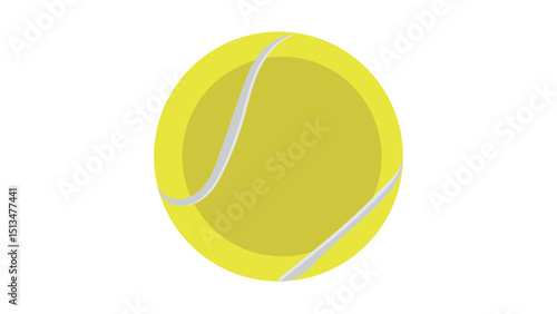 tennis ball isolated on white