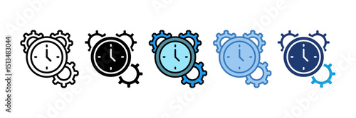 Clock Icon Element For Design